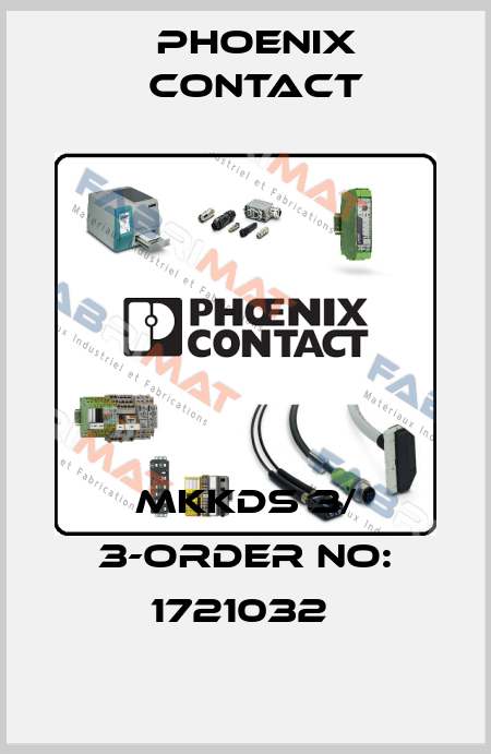 MKKDS 3/ 3-ORDER NO: 1721032  Phoenix Contact