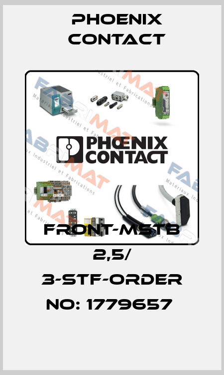 FRONT-MSTB 2,5/ 3-STF-ORDER NO: 1779657  Phoenix Contact