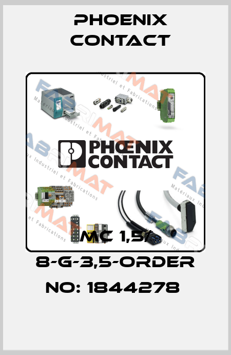 MC 1,5/ 8-G-3,5-ORDER NO: 1844278  Phoenix Contact