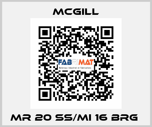MR 20 SS/MI 16 BRG  McGill