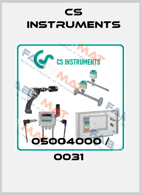 05004000 / 0031  Cs Instruments