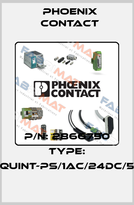 P/N: 2866750 Type: QUINT-PS/1AC/24DC/5 Phoenix Contact