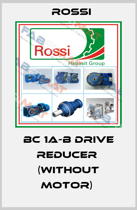 BC 1A-B Drive Reducer  (without motor)  Rossi