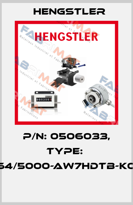 P/N: 0506033, Type:  RI64/5000-AW7HDTB-K0-O  Hengstler