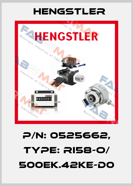 p/n: 0525662, Type: RI58-O/ 500EK.42KE-D0 Hengstler