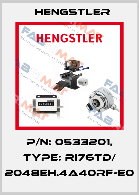 p/n: 0533201, Type: RI76TD/ 2048EH.4A40RF-E0 Hengstler