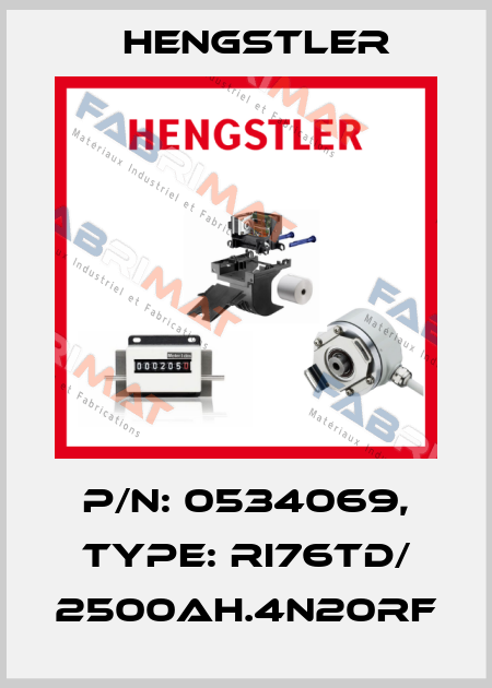 p/n: 0534069, Type: RI76TD/ 2500AH.4N20RF Hengstler