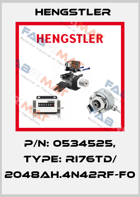p/n: 0534525, Type: RI76TD/ 2048AH.4N42RF-F0 Hengstler