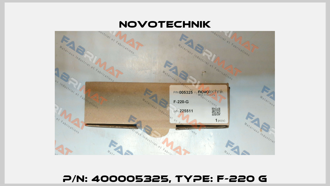 P/N: 400005325, Type: F-220 G Novotechnik