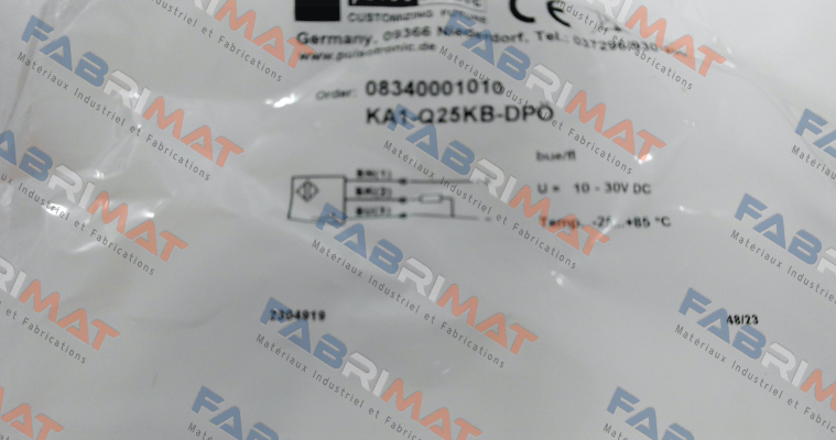 p/n: 08340001010, Type: KA1-Q25KB-DPÖ Pulsotronic