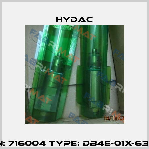 P/N: 716004 Type: DB4E-01X-630V Hydac