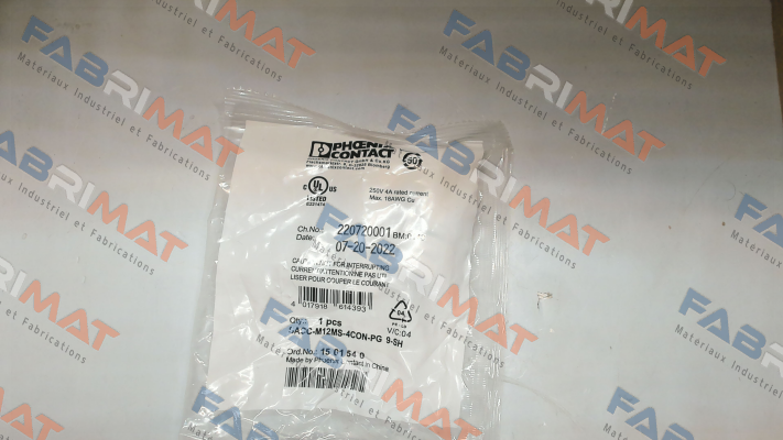 SACC-M12MS-4CON-PG 9-SH, ORDER NO: 1501540 Phoenix Contact