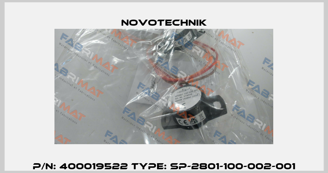 P/N: 400019522 Type: SP-2801-100-002-001 Novotechnik