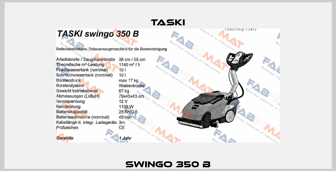 SWINGO 350 B TASKI