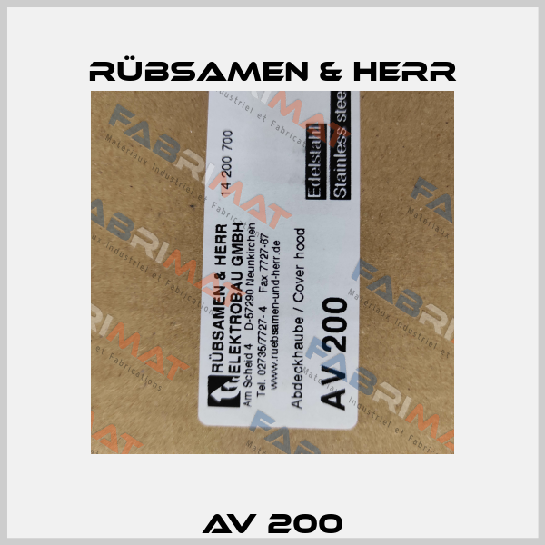AV 200 Rübsamen & Herr