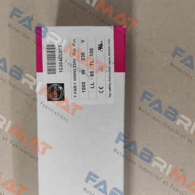 T-FSR/1 1000 W 230 V Elstein