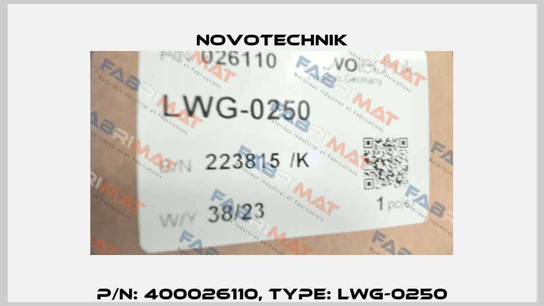 P/N: 400026110, Type: LWG-0250 Novotechnik