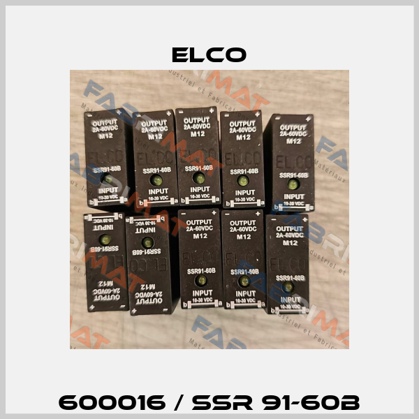 600016 / SSR 91-60B Elco