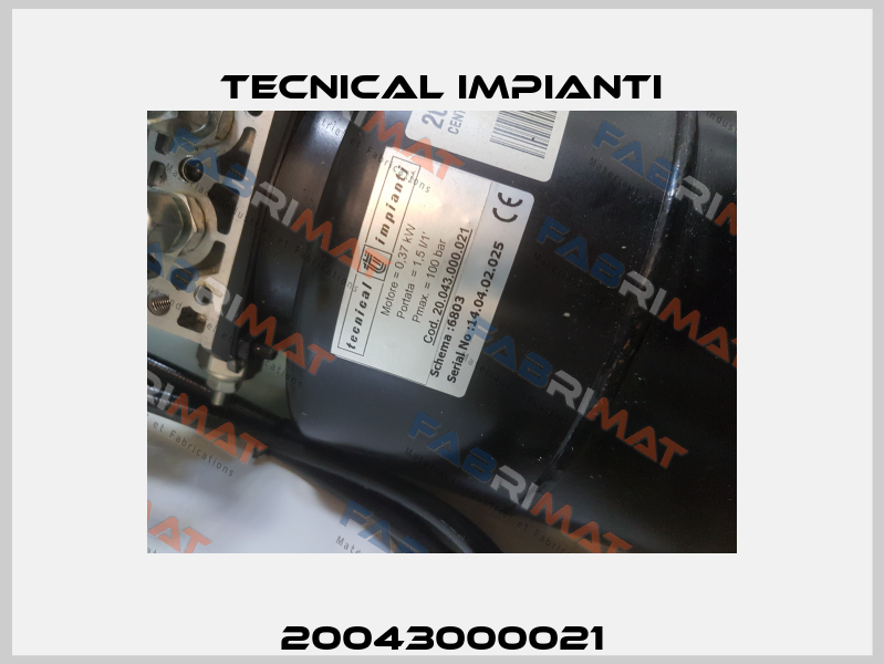 20043000021 Tecnical Impianti