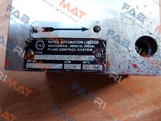 21104-20-6R-B5-S4 name change to 21104-20-6R-B5-S8  Rotex