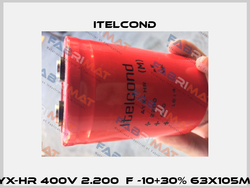 AYX-HR 400V 2.200μF -10+30% 63x105mm Itelcond