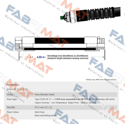 COAX 21/8SS L1 Elaflex