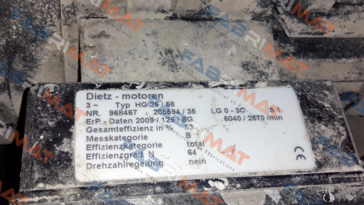 Radial Fan Part For HG 25/58  Dietz-Motoren