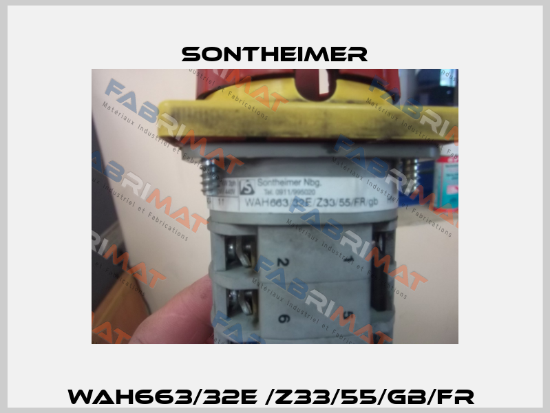 WAH663/32E /Z33/55/GB/FR  Sontheimer