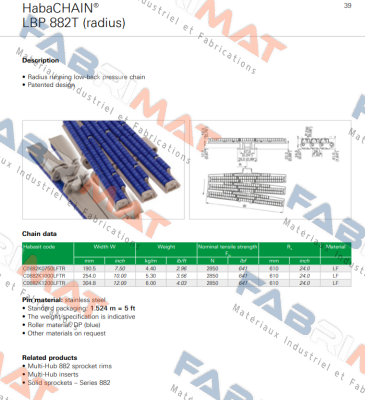 C0882K1200LFTR-N4 Habasit