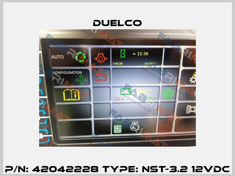 p/n: 42042228 type: NST-3.2 12VDC DUELCO
