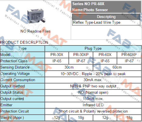 PR-60X Fotek