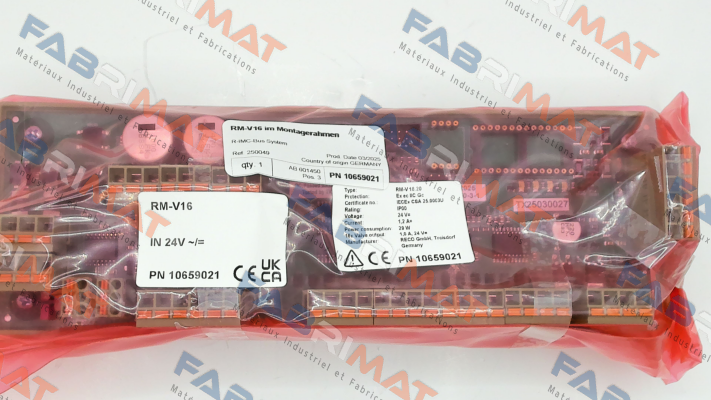 P/N: 10659021, Type: RM-V16 Reco