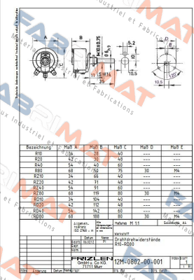 R40-1.0K/50Watt Frizlen