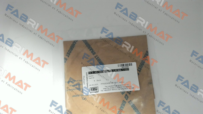 PPS002458 / FK 3 - AS 150,00 / 6,00 x 1,00 Mat. 1.1221 Fey