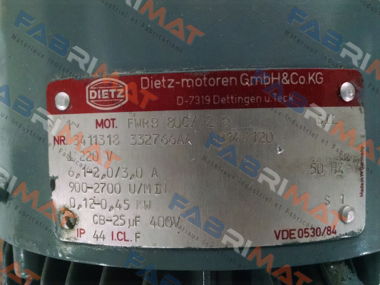  fwrb 80c/ 2 q obsolete, no replacement/alternative  Dietz-Motoren