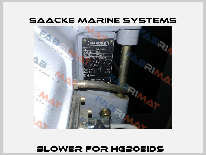 Blower for HG20EIDS   Saacke Marine Systems