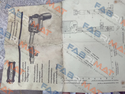 Compression Recorder 10-60 Bar  Motometer