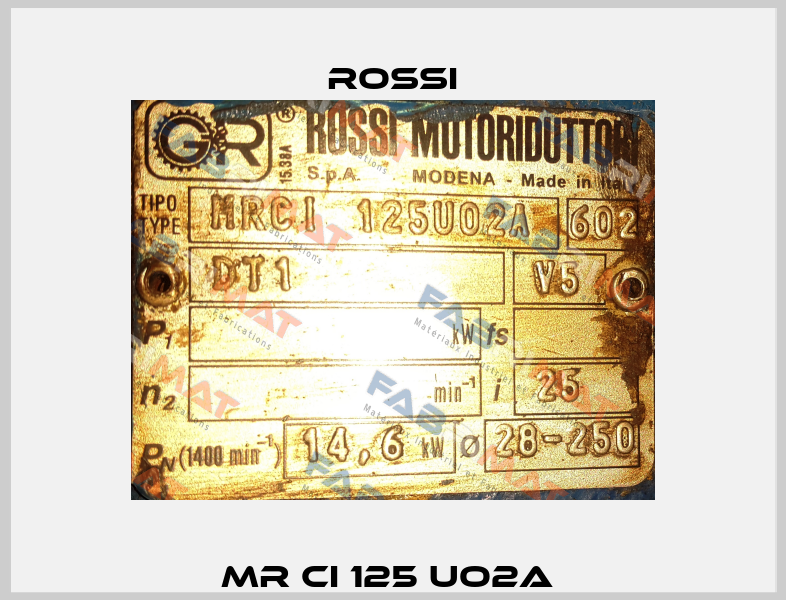 MR CI 125 UO2A  Rossi