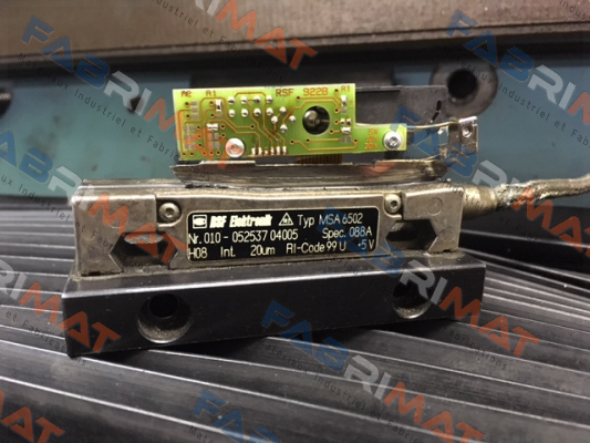 MSA6502 Nr. 010-052537 04005 obsolete, replaced by MSA 650.23 K Rsf Elektronik