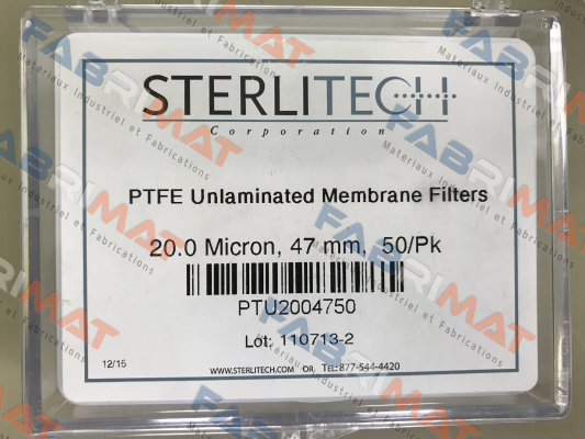 PTU2004750 (pack 1x50)  Sterlitech