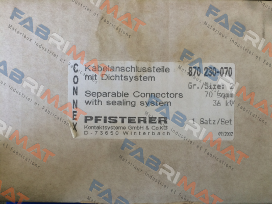 870 230-070 Pfisterer