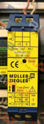 UgT-MU Eingang 0-200 mV Müller Ziegler