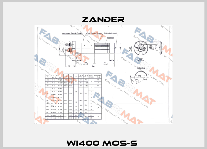WI400 MOS-S  Zander