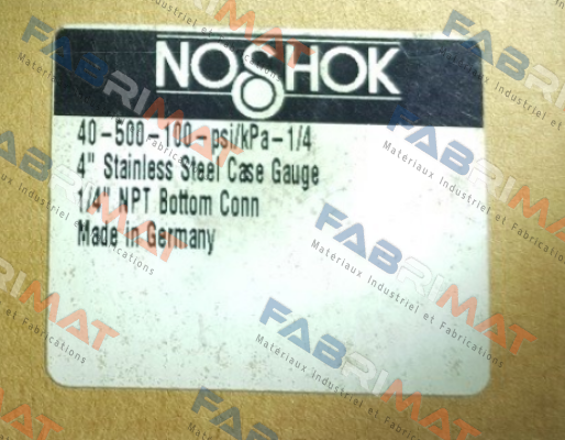 40-500-100-psi/kPa-1/4  Noshok