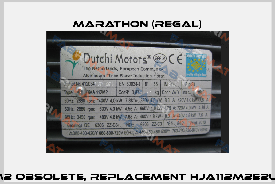 DMA 112M2 obsolete, replacement HJA112M2E2U46R R12  Marathon (Regal)