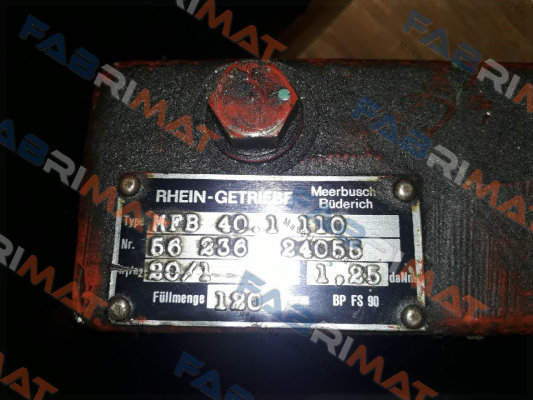 40.1MB-VR20*14  Rhein-Getriebe