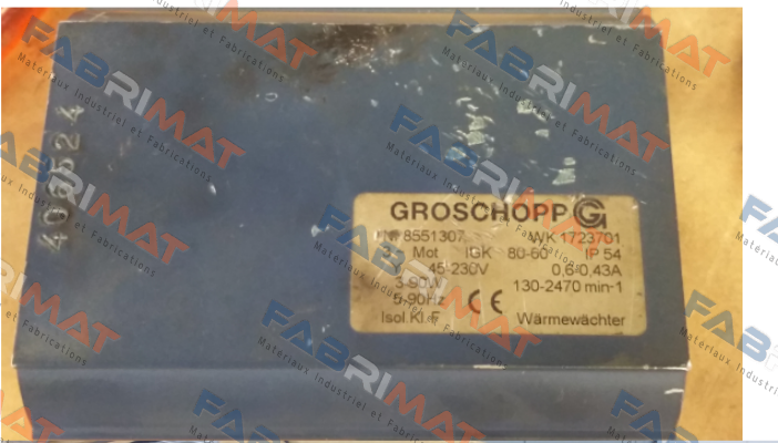 WK 1723701    NR 8551307 OEM Groschopp