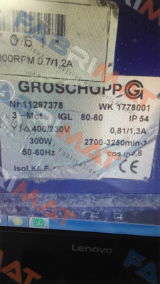 11297378 WK1778001    OEM Groschopp