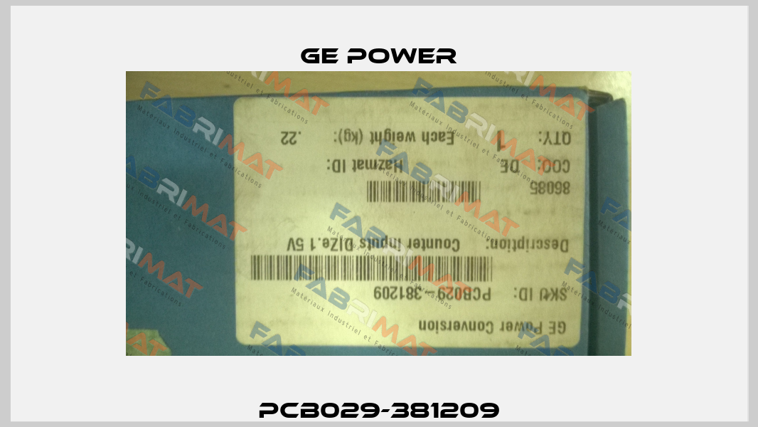 PCB029-381209 GE Power