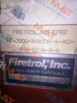 FTA2000-AH600R-A-AC-B-E-GZ-N-S-X Firetrol